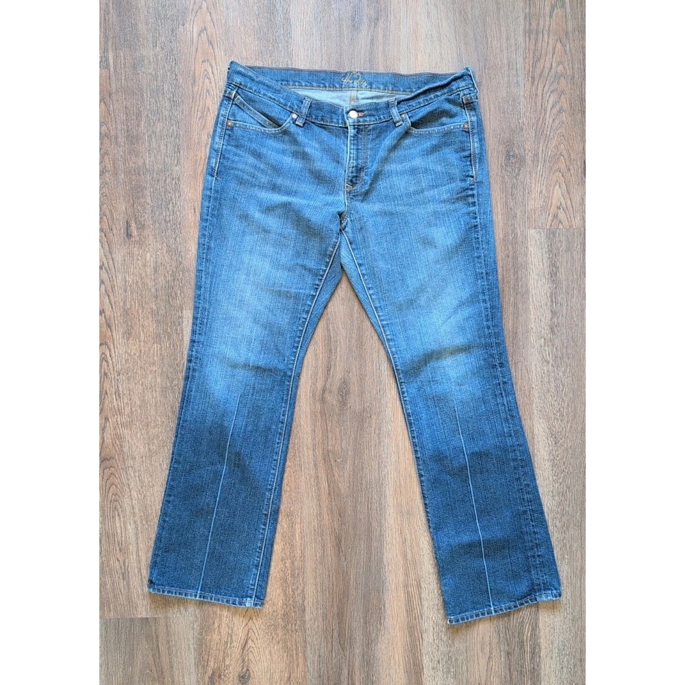 Old Navy Diva Jeans Low Rise Flare Wide Boot Cut 12 R Y2K Vintage Boho Med Wash